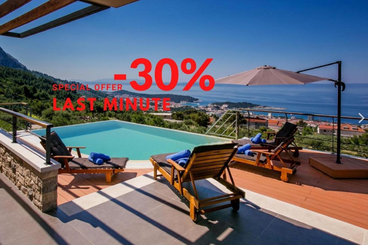 Villa View A Luxury Villa In Makarska, Heated Private Pool, Jacuzzi, Gym Exterior foto