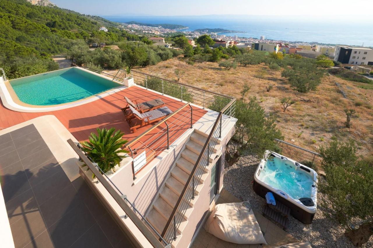 Villa View A Luxury Villa In Makarska, Heated Private Pool, Jacuzzi, Gym Exterior foto