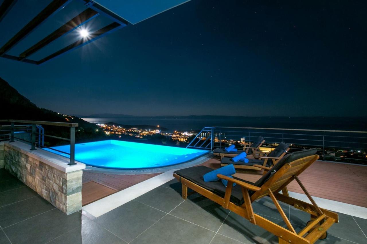 Villa View A Luxury Villa In Makarska, Heated Private Pool, Jacuzzi, Gym Exterior foto